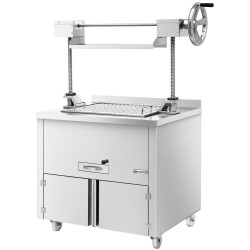 Гриль на углях GGM Gastro HKGLE80 (Inox) Thumb