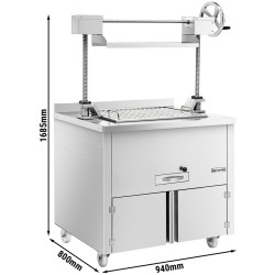 Гриль на углях GGM Gastro HKGLE80 (Inox) Thumb