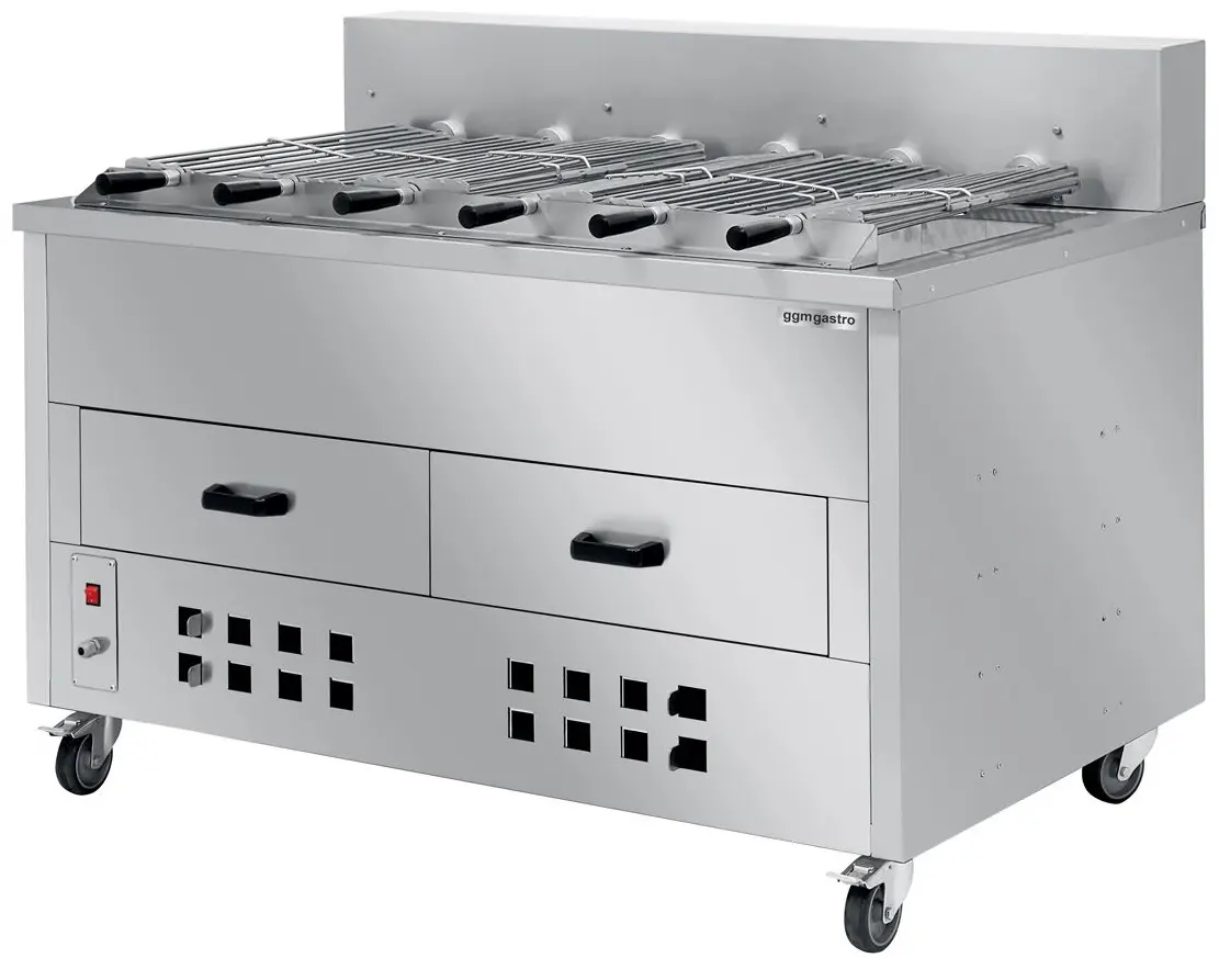 Гриль на углях GGM Gastro HKGRE6 (Inox)