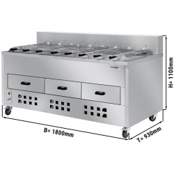Гриль на углях GGM Gastro HKGRE8 (Inox) Thumb