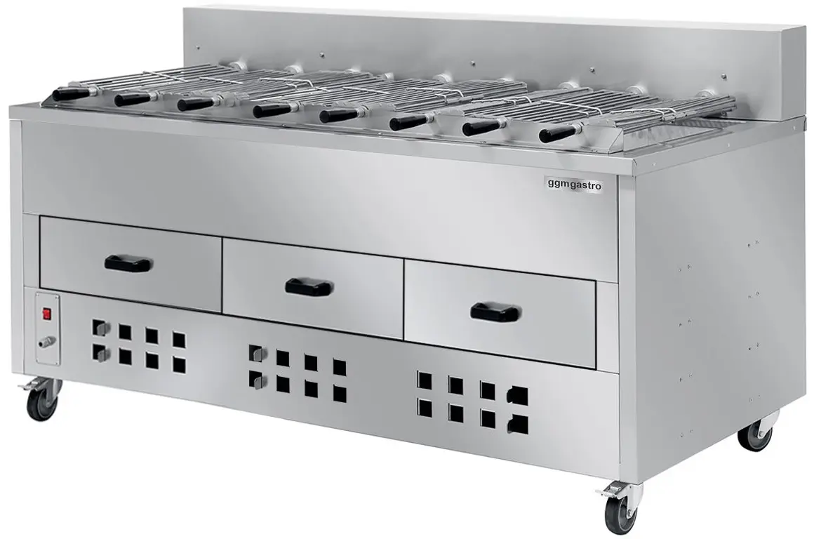 Гриль на углях GGM Gastro HKGRE8 (Inox)