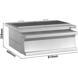 Гриль на углях GGM Gastro KGE800 (Inox) Thumb