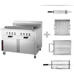 Гриль на углях GGM Gastro KHGE15H (Inox) Thumb