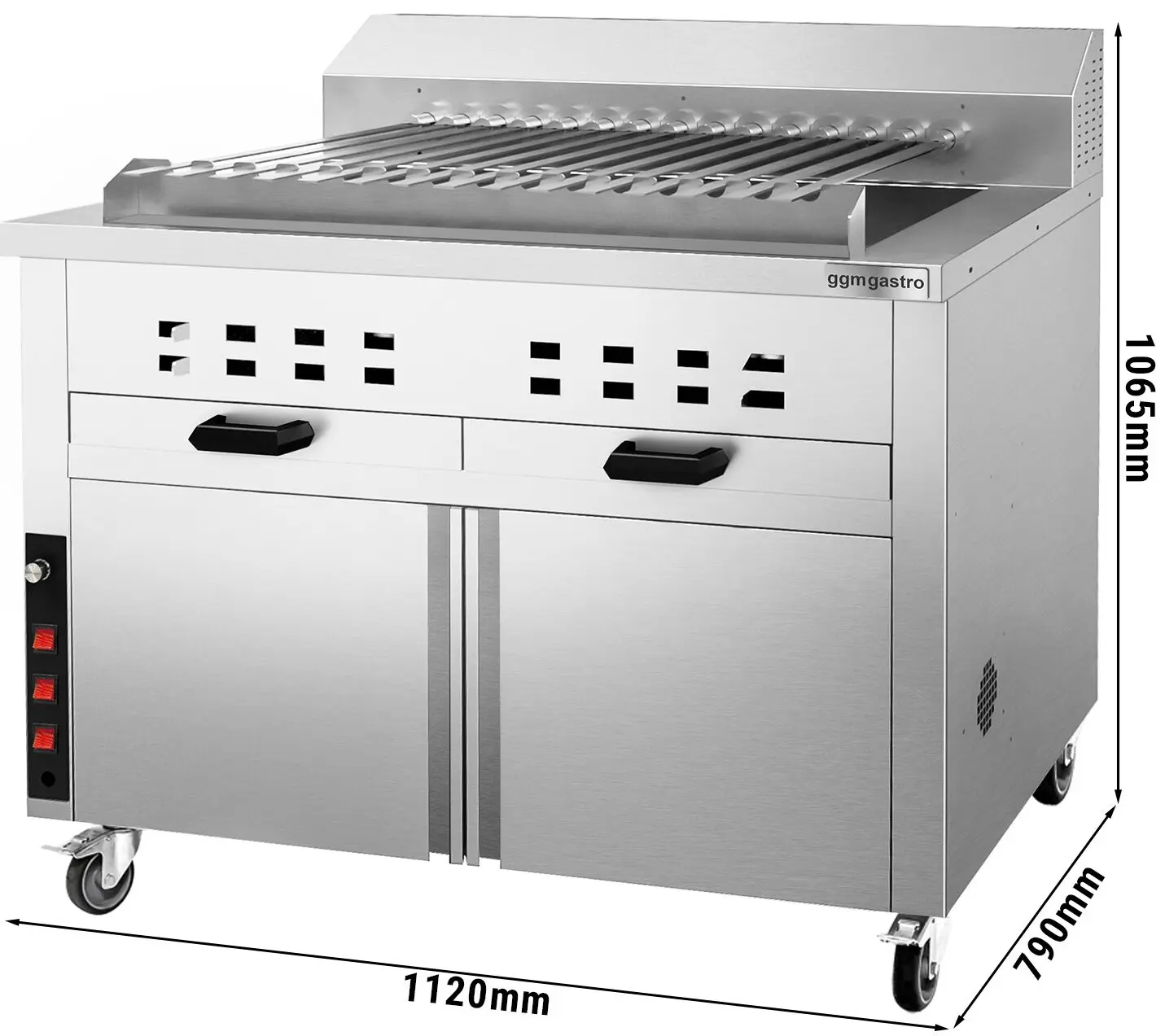Гриль на углях GGM Gastro KHGE15H (Inox) - 9