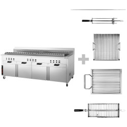 Гриль на углях GGM Gastro KHGEH30 (Inox) Thumb