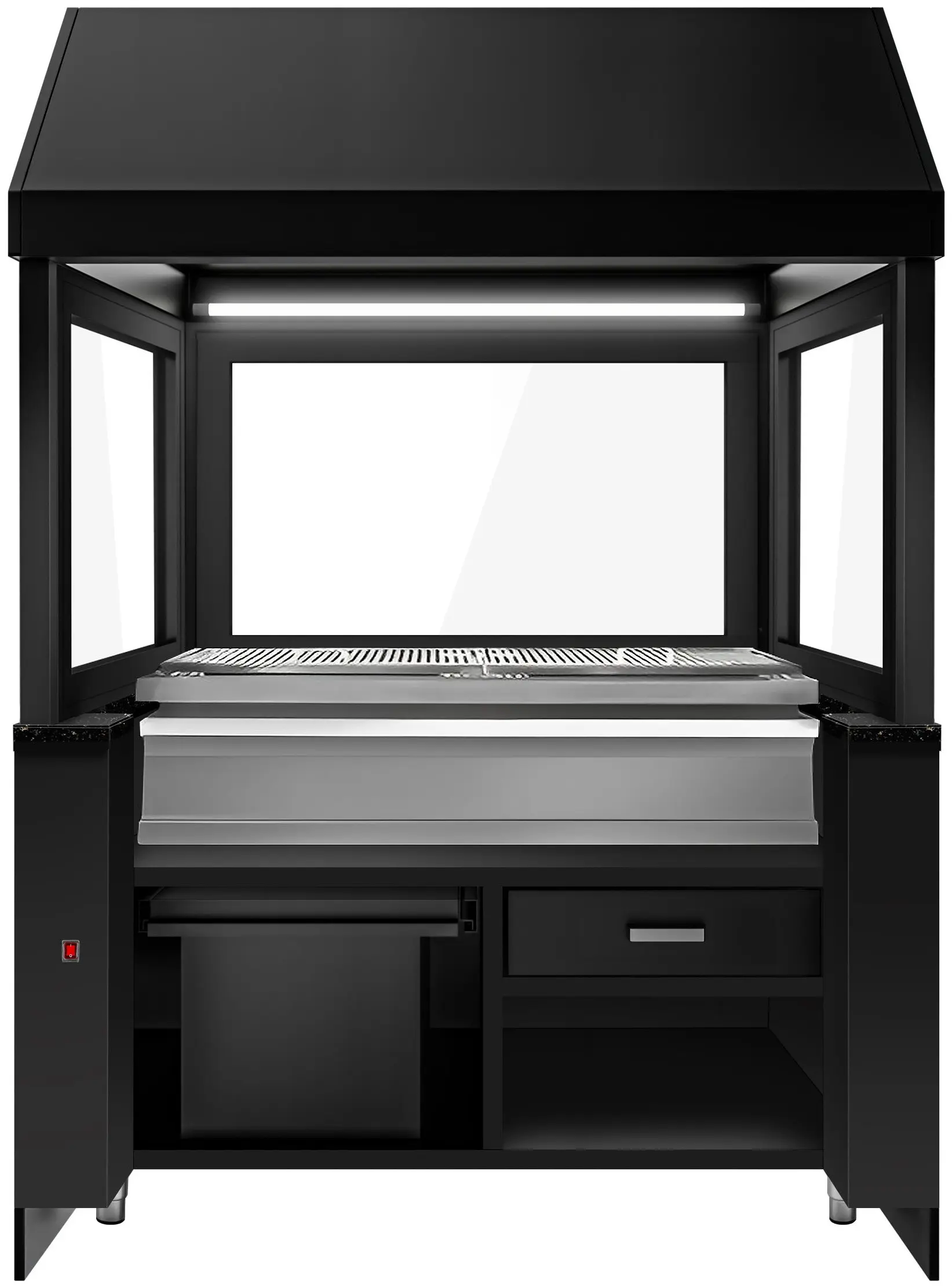 Grătar pe cărbuni GGM Gastro Toronto HGNE150D#KGE1200 (Black/Natural) - 2