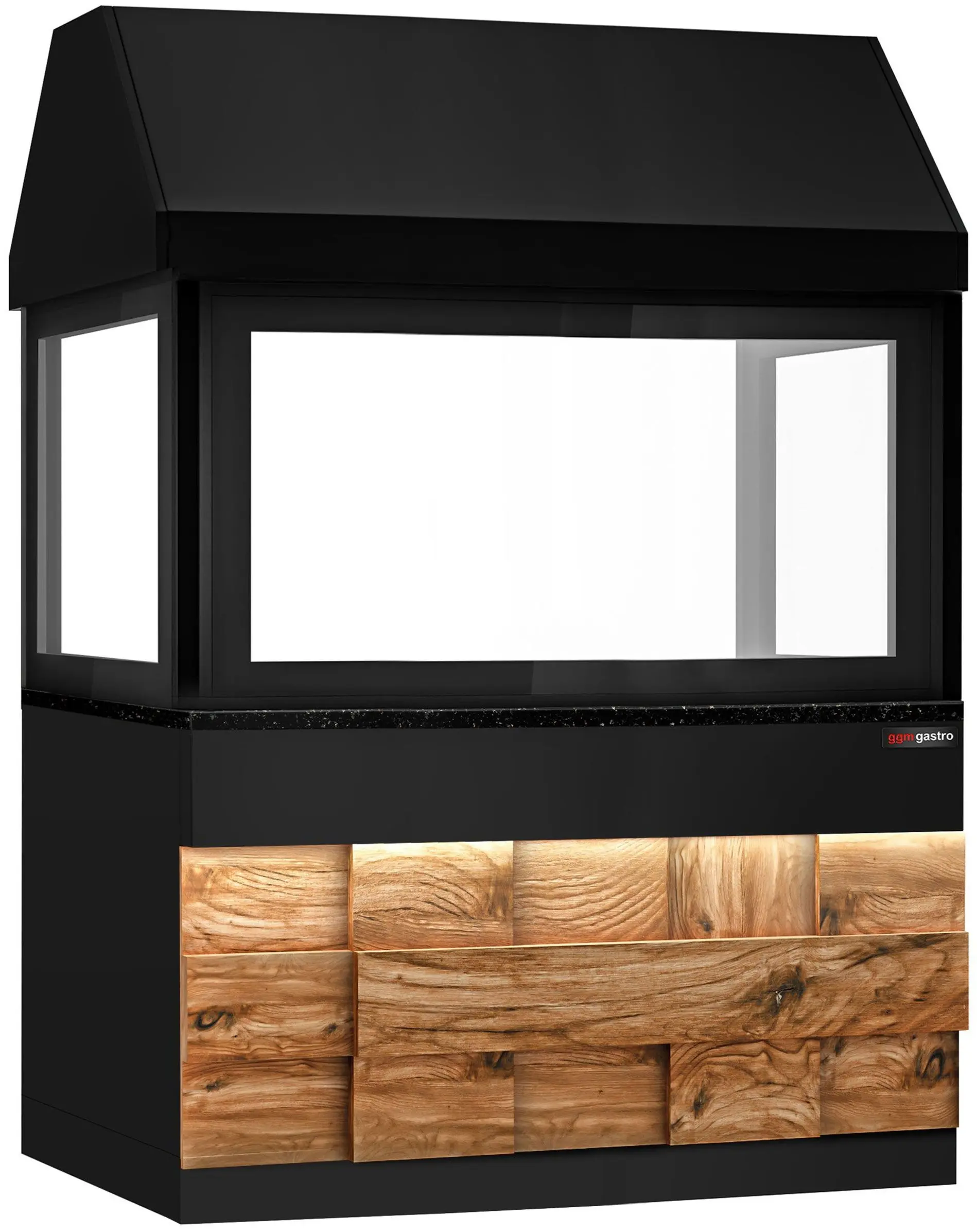 Grătar pe cărbuni GGM Gastro Toronto HGNE150D#KGE1200 (Black/Natural) - 4