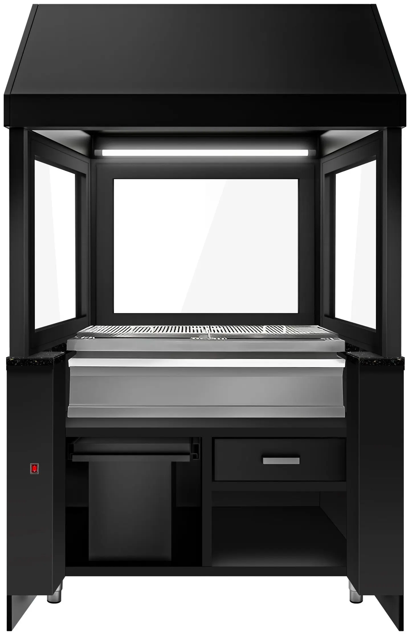 Grătar pe cărbuni GGM Gastro Toronto NMHKGE-110-S#KGE800 (Black/Inox) - 2