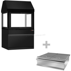 Grătar pe cărbuni GGM Gastro Toronto NMHKGE-110-S#KGE800 (Black/Inox)