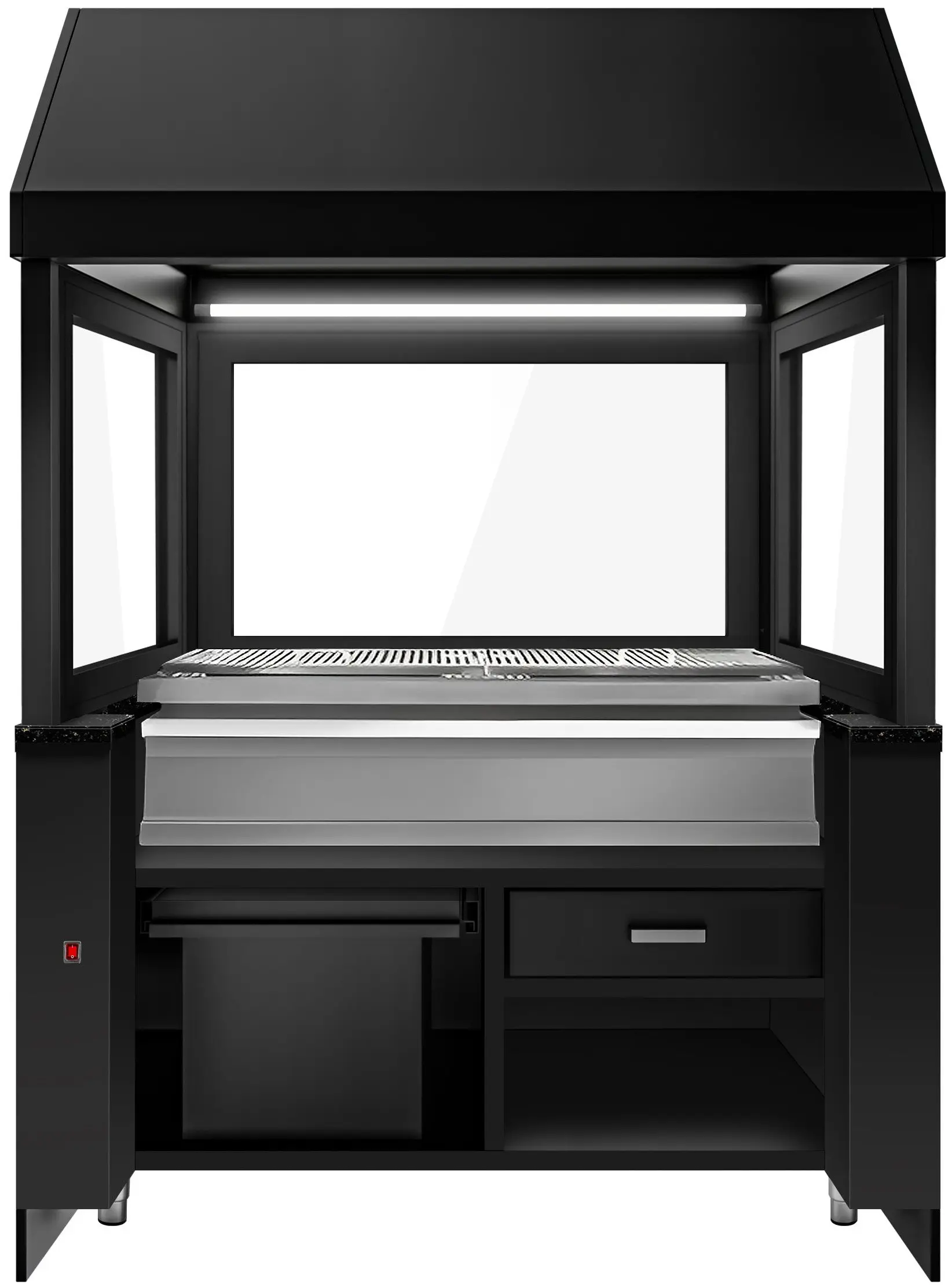 Grătar pe cărbuni GGM Gastro Toronto NMHKGE-150-S#KGE1200 (Black/Inox) - 2