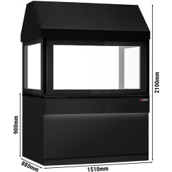 Grătar pe cărbuni GGM Gastro Toronto NMHKGE-150-S#KGE1200 (Black/Inox) Thumb