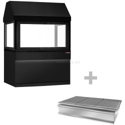 Grătar pe cărbuni GGM Gastro Toronto NMHKGE-150-S#KGE1200 (Black/Inox)