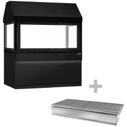 Grătar pe cărbuni GGM Gastro Toronto NMHKGE-190-S#KGE1600 (Black/Inox)