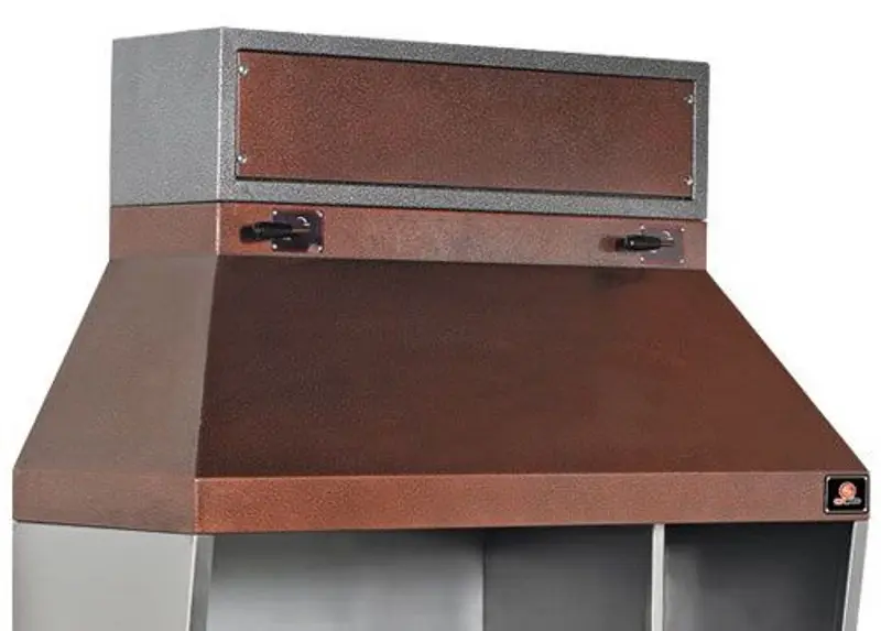 Гриль на углях пристенный GGM Gastro WGE16 (Brown/Inox) - 2