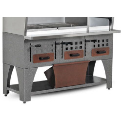 Гриль на углях пристенный GGM Gastro WGE16 (Brown/Inox) Thumb