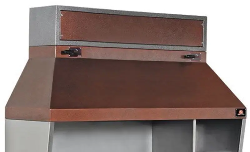 Гриль на углях пристенный GGM Gastro WGE215 (Brown/Inox) - 2