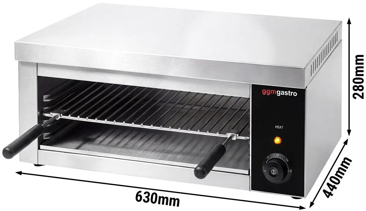 Гриль-саламандра GGM Gastro Kompakt SMJ64 (Black/Inox) - 6