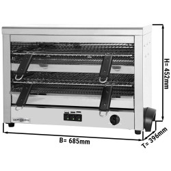 Гриль-саламандра GGM Gastro MTSGF634 (Inox) Thumb