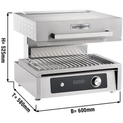 Гриль-саламандра GGM Gastro SMB60ES (Inox/Black) Thumb