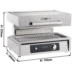 Grill salamandra GGM Gastro SMB75ES (Inox/Black) Thumb
