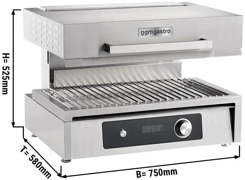 Grill salamandra GGM Gastro SMB75ES (Inox/Black) - 6
