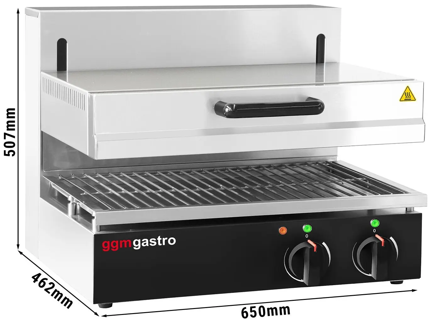 Гриль-саламандра GGM Gastro SMH65 (Black/Inox) - 5