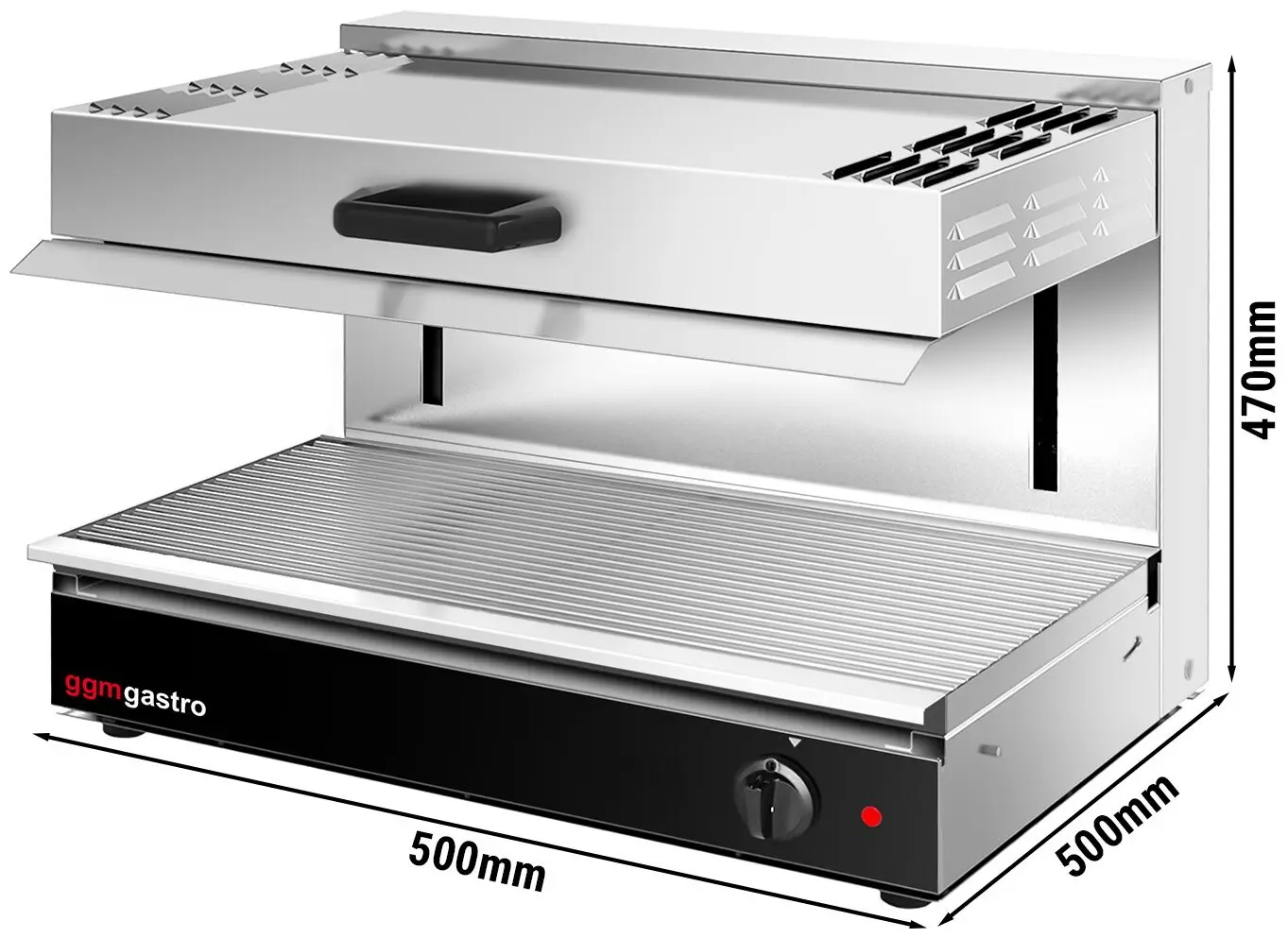 Гриль-саламандра GGM Gastro SMI45 (Black/Inox) - 4