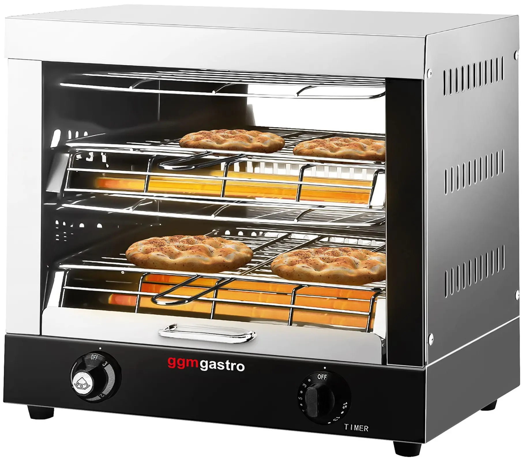 Гриль-саламандра GGM Gastro SMJ30D (Black/Inox) - 2