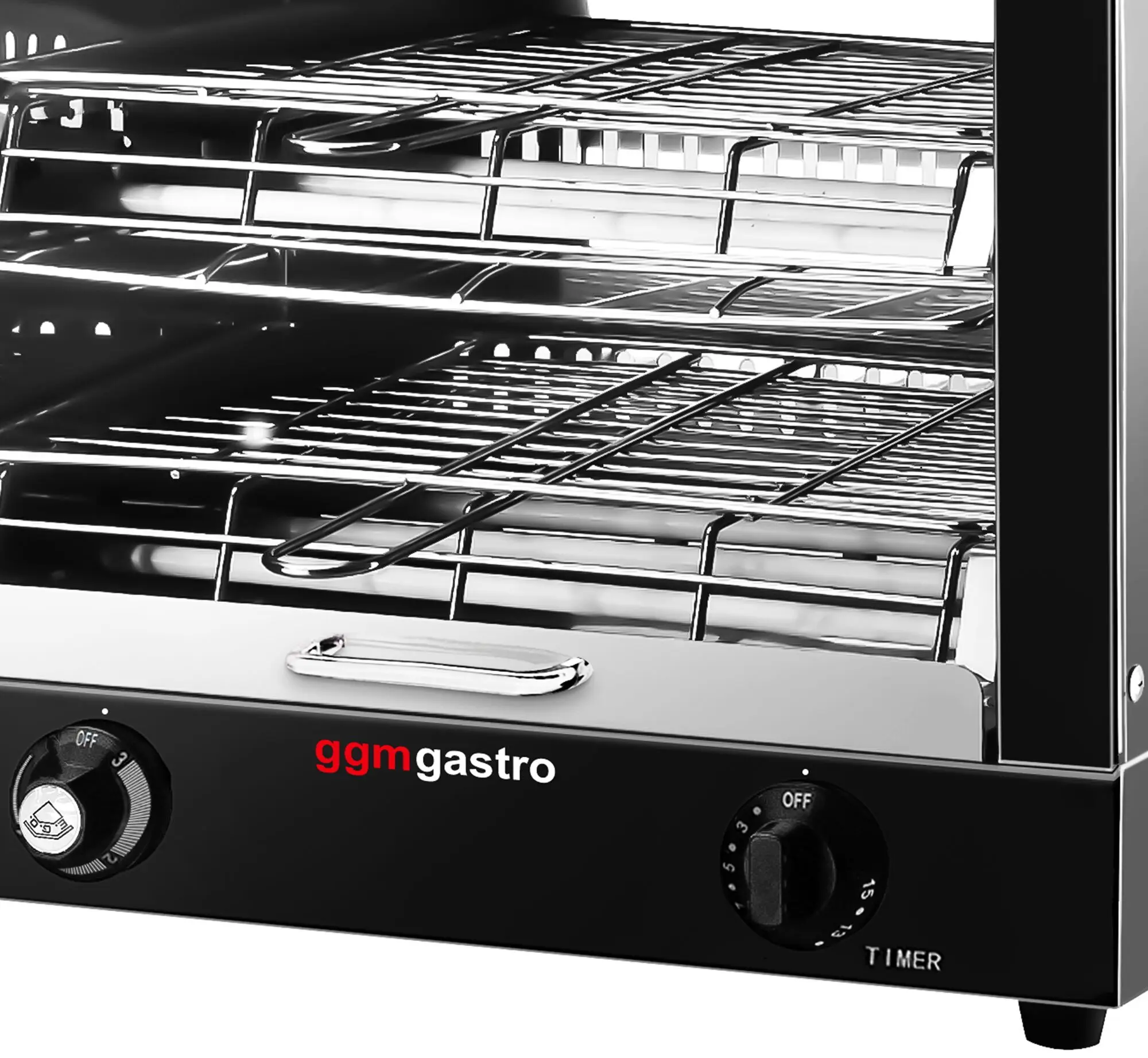 Гриль-саламандра GGM Gastro SMJ30D (Black/Inox) - 3