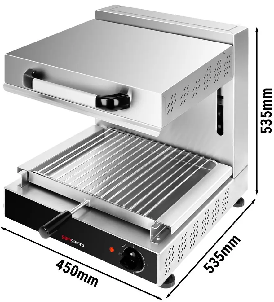 Гриль-саламандра GGM Gastro SMK1-E (Inox/Black) - 7