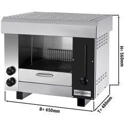 Гриль-саламандра GGM Gastro SMK2 (Inox/Black) Thumb