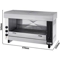 Гриль-саламандра GGM Gastro SMK3-E (Inox/Black) Thumb