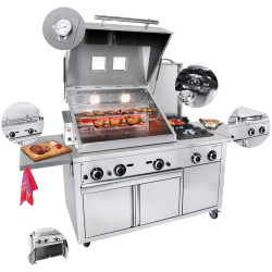 Гриль-станция GGM Gastro GRSTE3 (Inox) Thumb