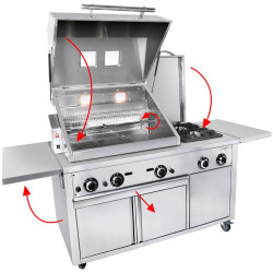 Гриль-станция GGM Gastro GRSTE3 (Inox) Thumb