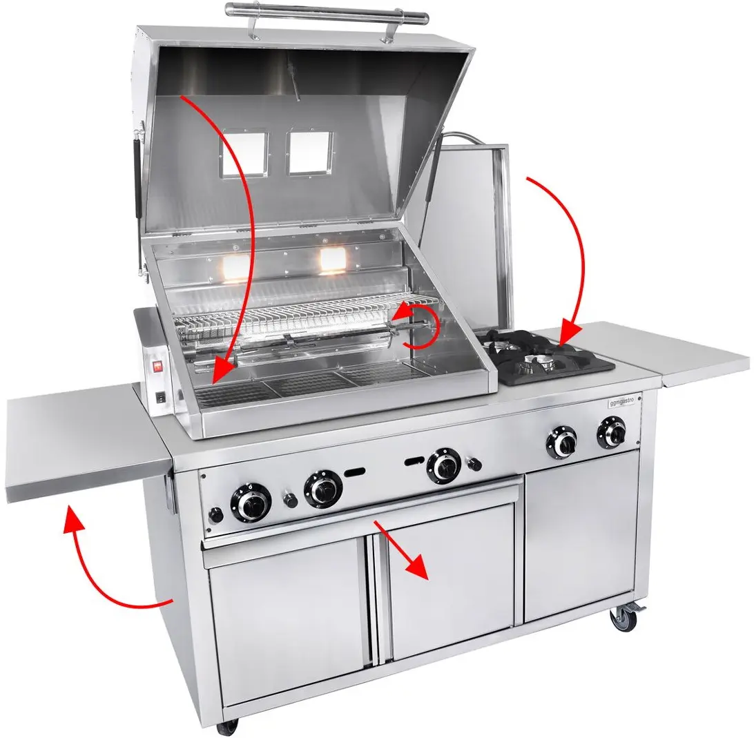 Гриль-станция GGM Gastro GRSTE3 (Inox) - 7