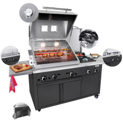 Гриль-станция GGM Gastro GRSTE3S (Black) Thumb