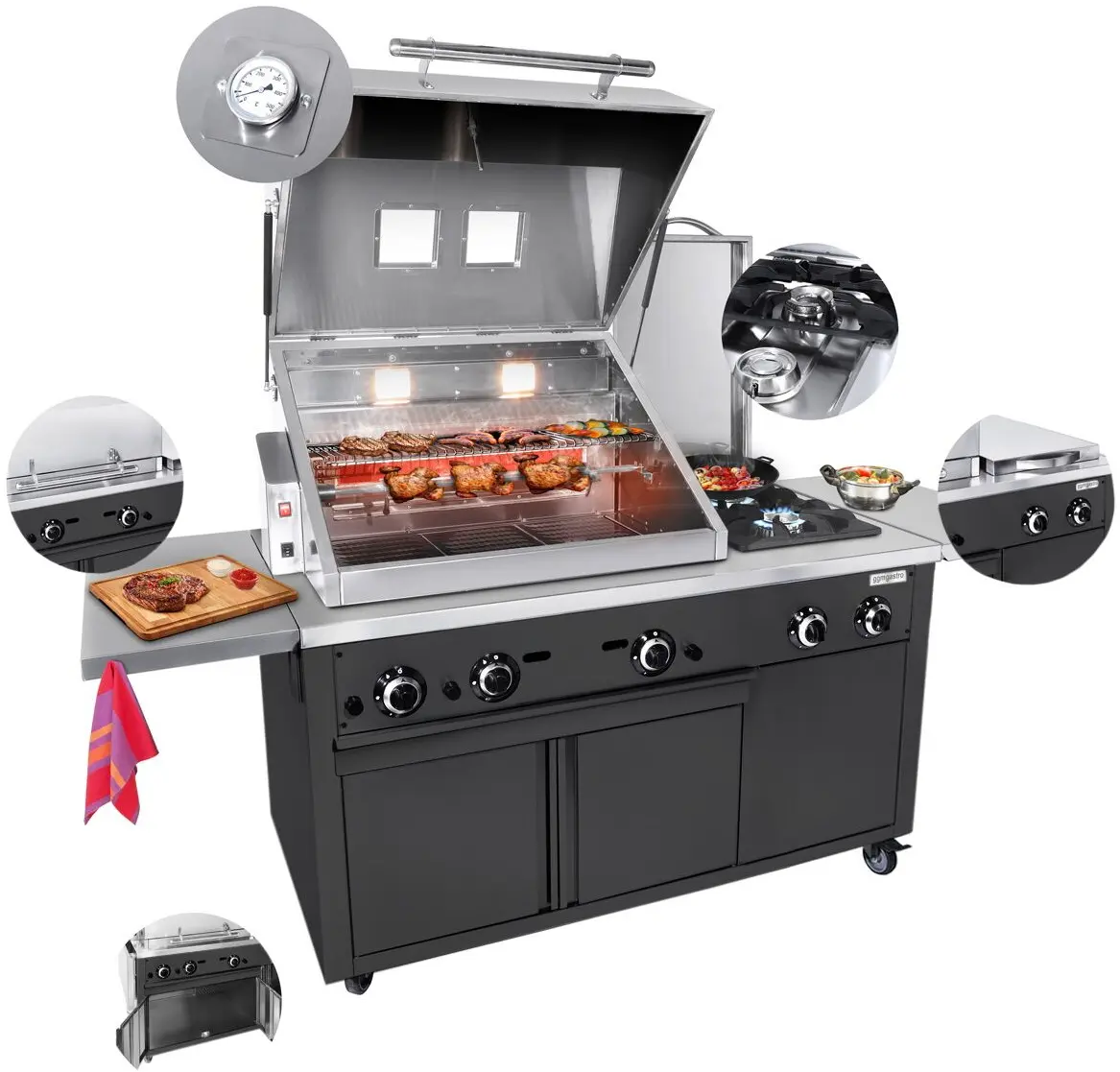 Гриль-станция GGM Gastro GRSTE3S (Black) - 5