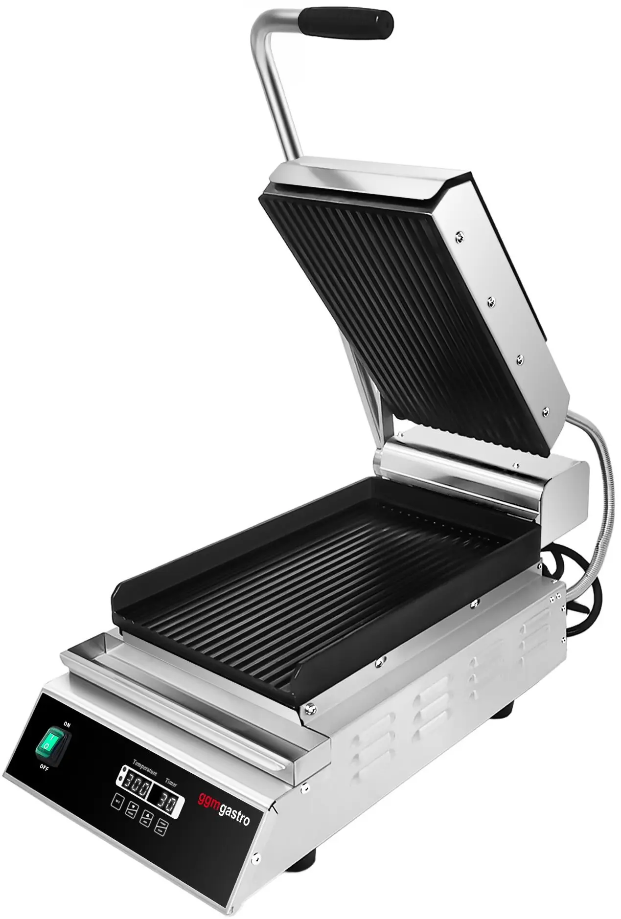 Контактный гриль для гамбургеров GGM Gastro KGJ362 (Black/Inox) - 2