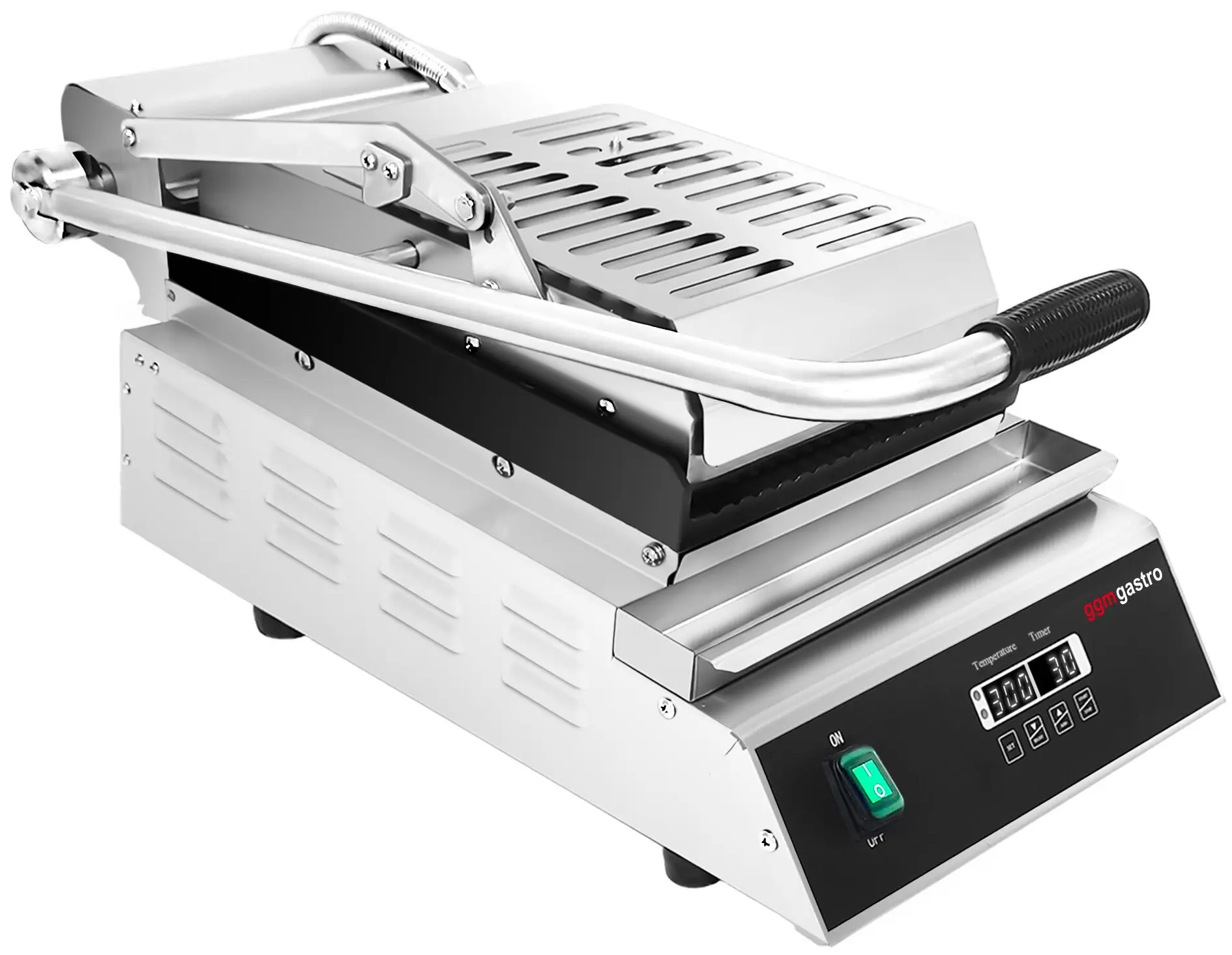 Контактный гриль для гамбургеров GGM Gastro KGJ362 (Black/Inox) - 3