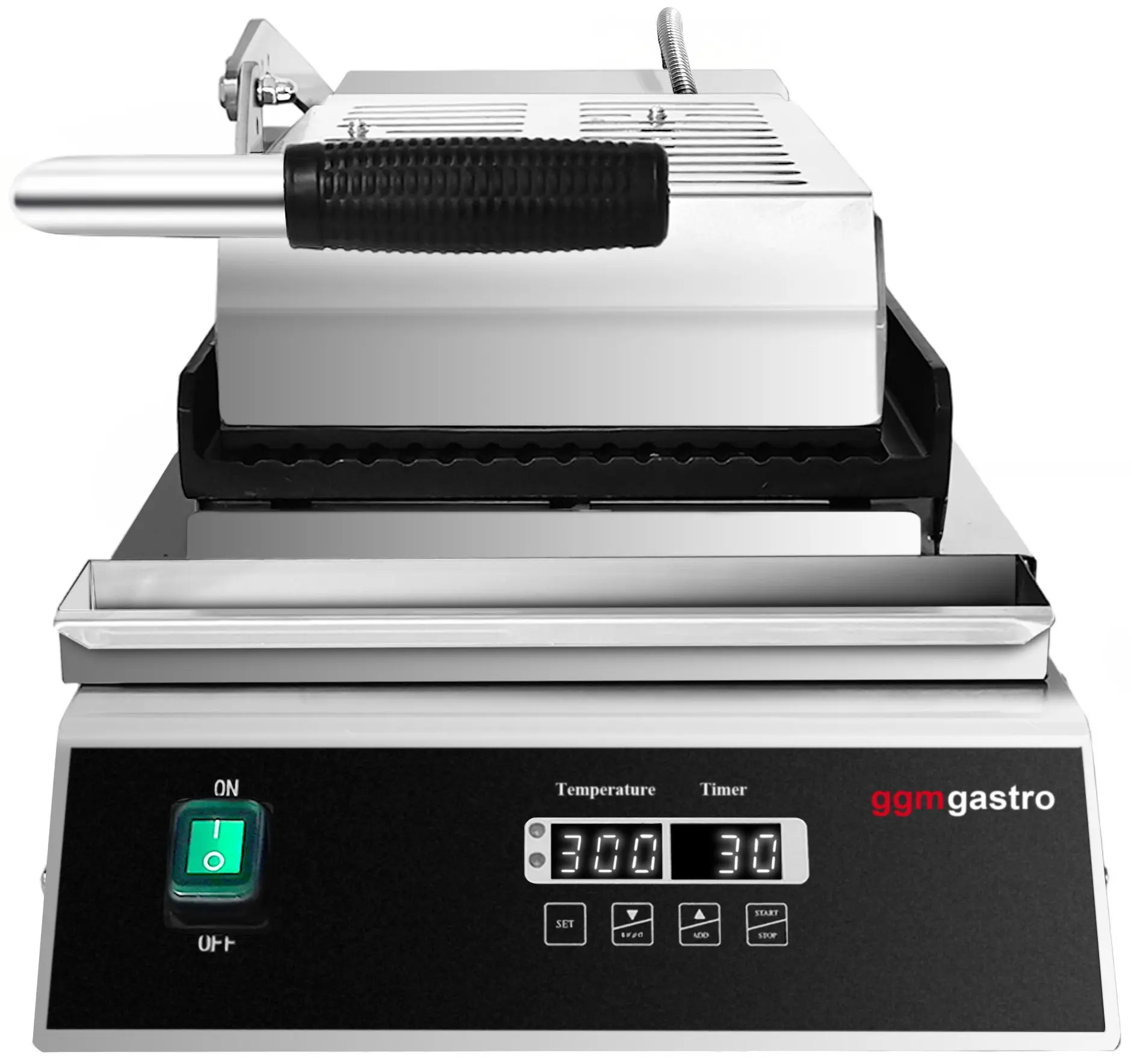 Контактный гриль для гамбургеров GGM Gastro KGJ362 (Black/Inox) - 4