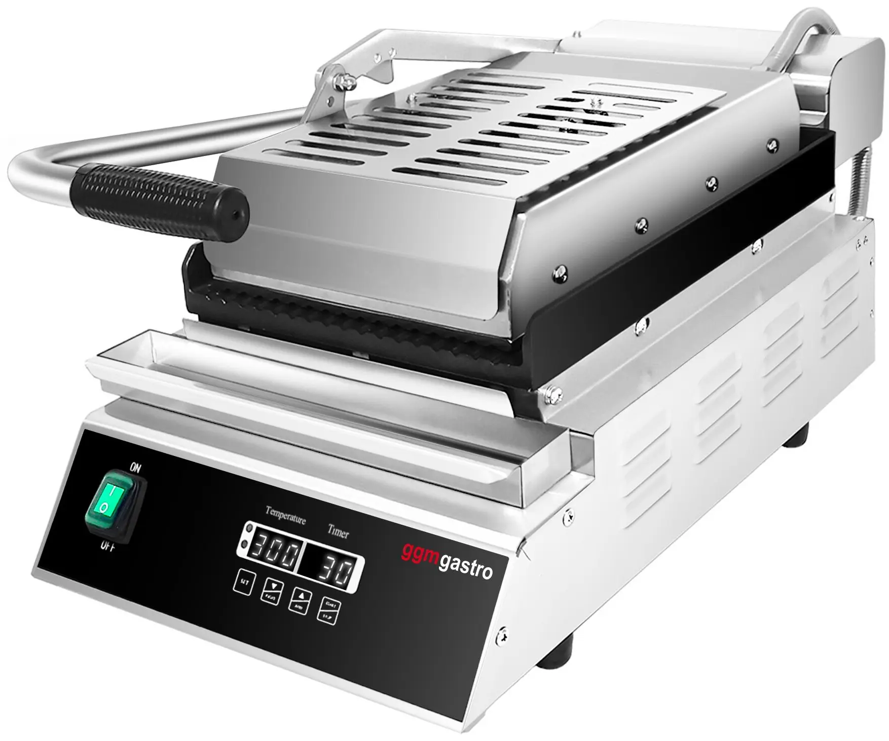 Контактный гриль для гамбургеров GGM Gastro KGJ362 (Black/Inox) - 5