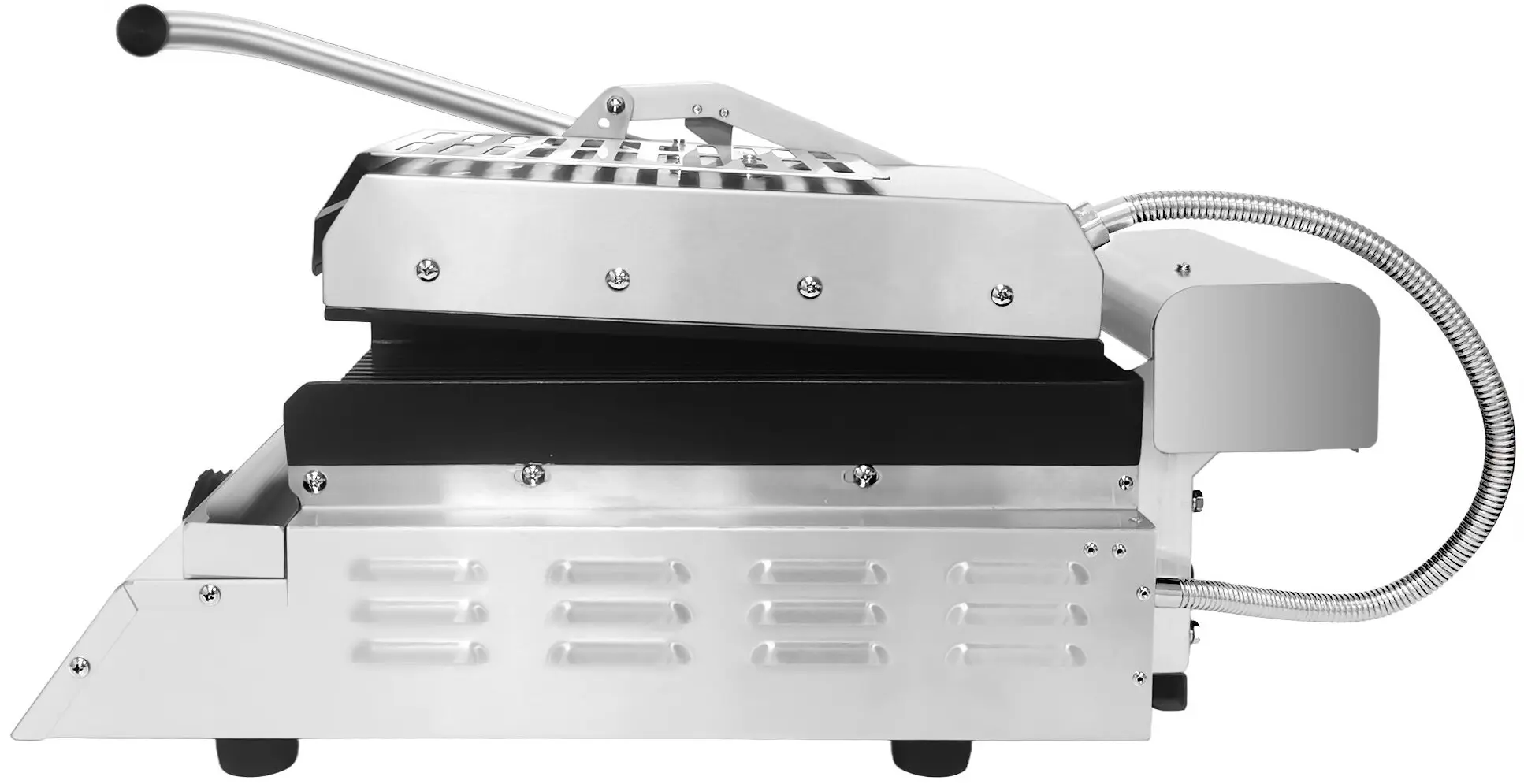 Контактный гриль для гамбургеров GGM Gastro KGJ362 (Black/Inox) - 6
