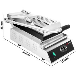 Контактный гриль для гамбургеров GGM Gastro KGJ362 (Black/Inox) Thumb