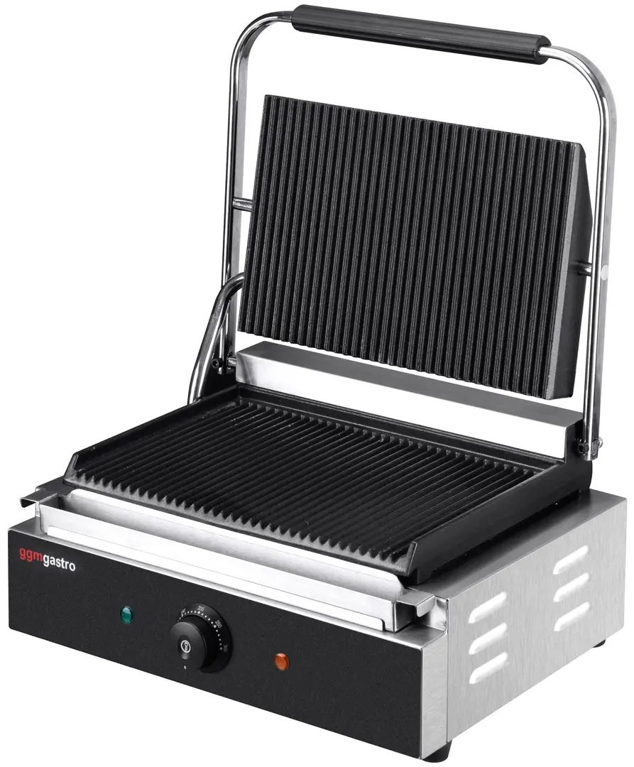 Контактный гриль для гамбургеров GGM Gastro KGJ442 (Black/Inox)