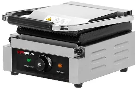Контактный гриль для гамбургеров GGM Gastro KGKB100 (Black/Inox) - 2