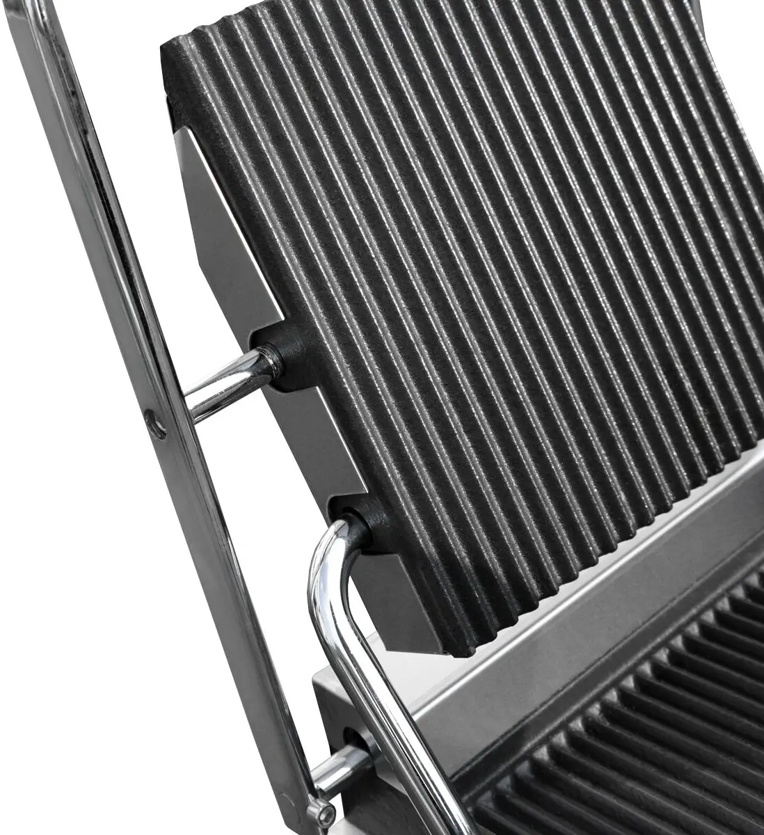 Контактный гриль для гамбургеров GGM Gastro KGKB100 (Black/Inox) - 3