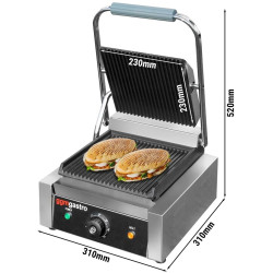 Контактный гриль для гамбургеров GGM Gastro KGKB100 (Black/Inox) Thumb