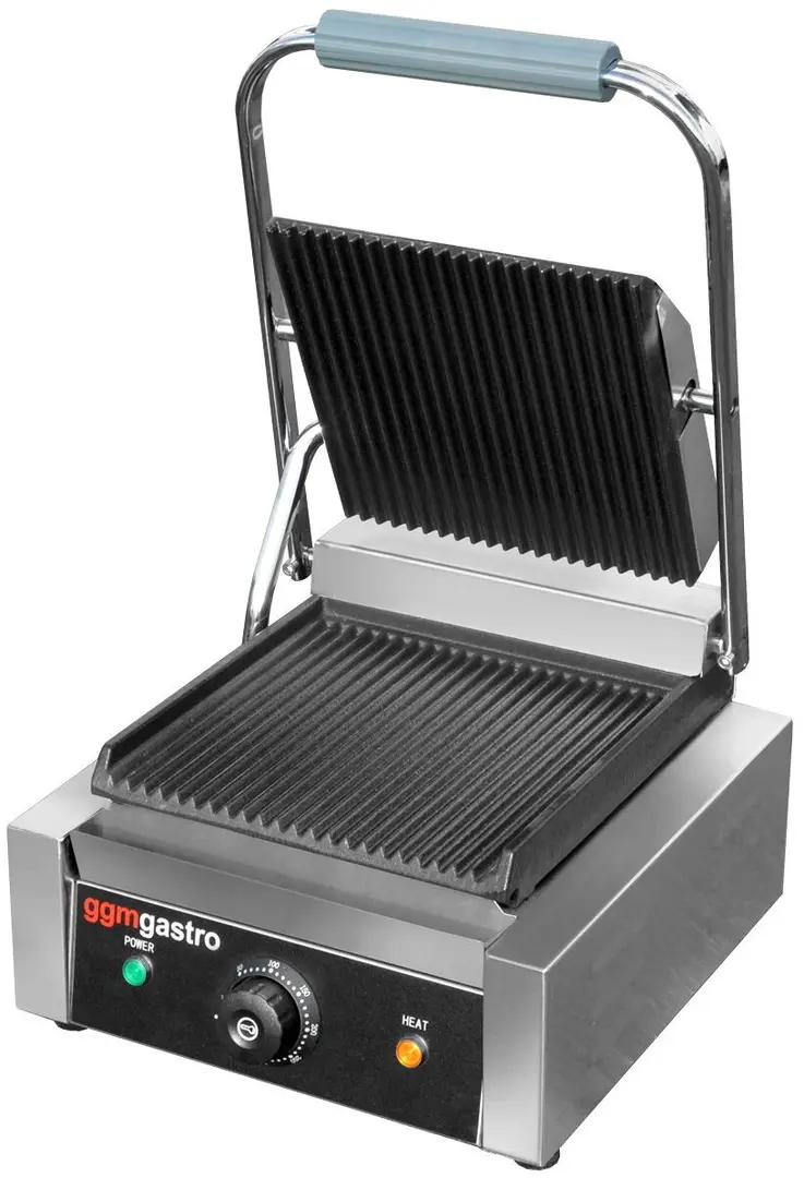 Контактный гриль для гамбургеров GGM Gastro KGKB100 (Black/Inox)