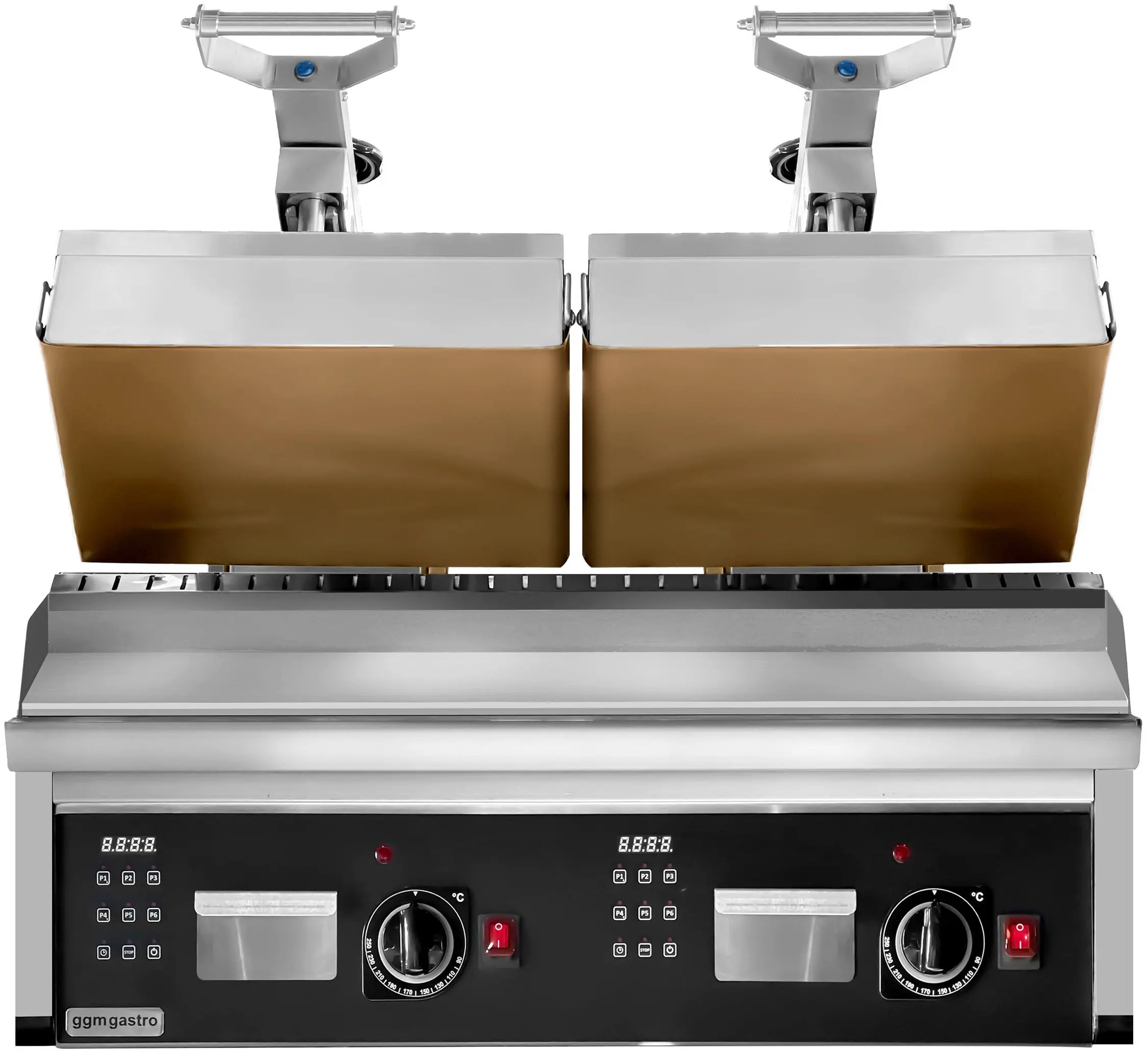 Контактный гриль GGM Gastro BGOM2 (Black/Inox) - 2
