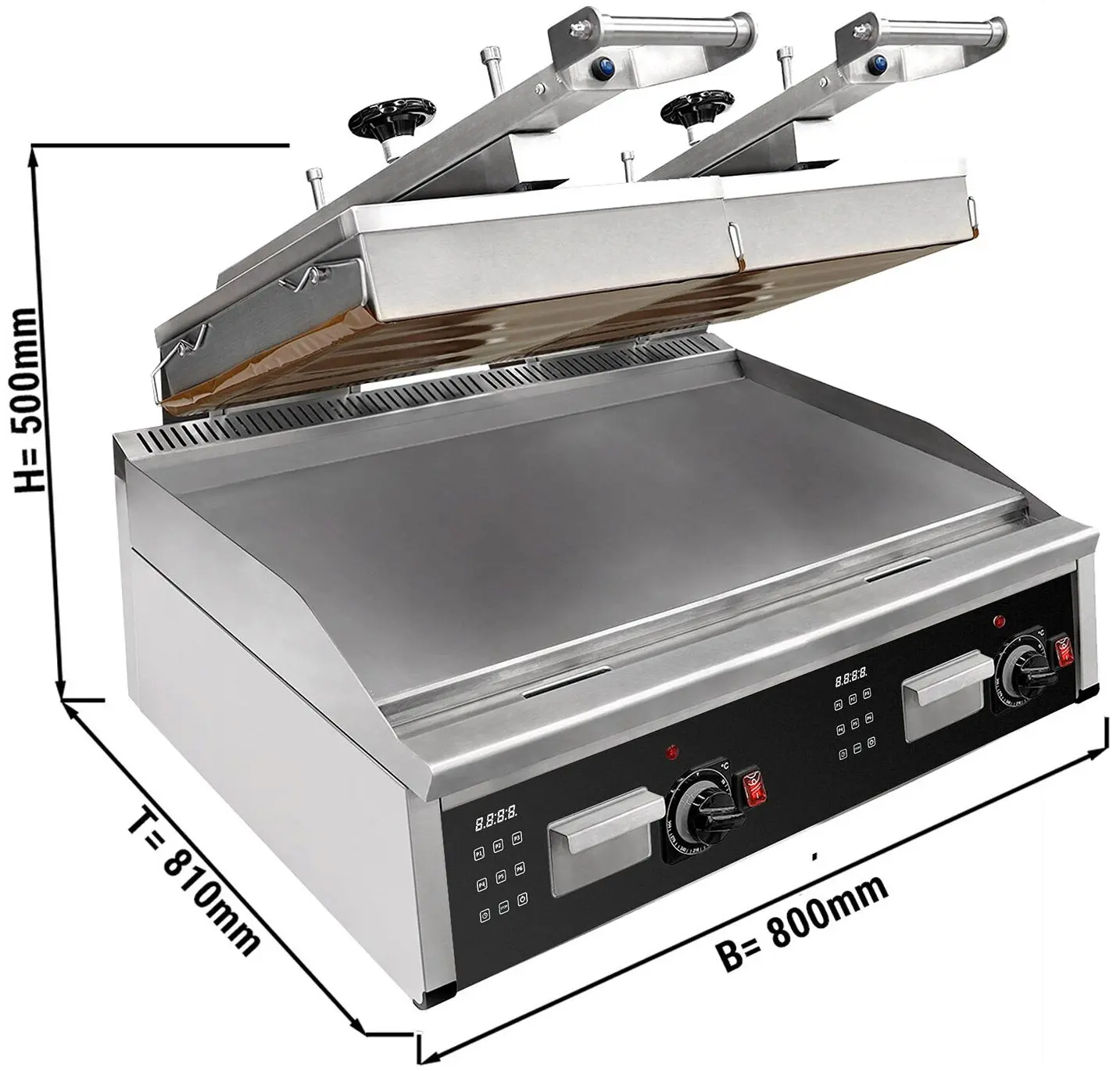 Контактный гриль GGM Gastro BGOM2 (Black/Inox) - 6